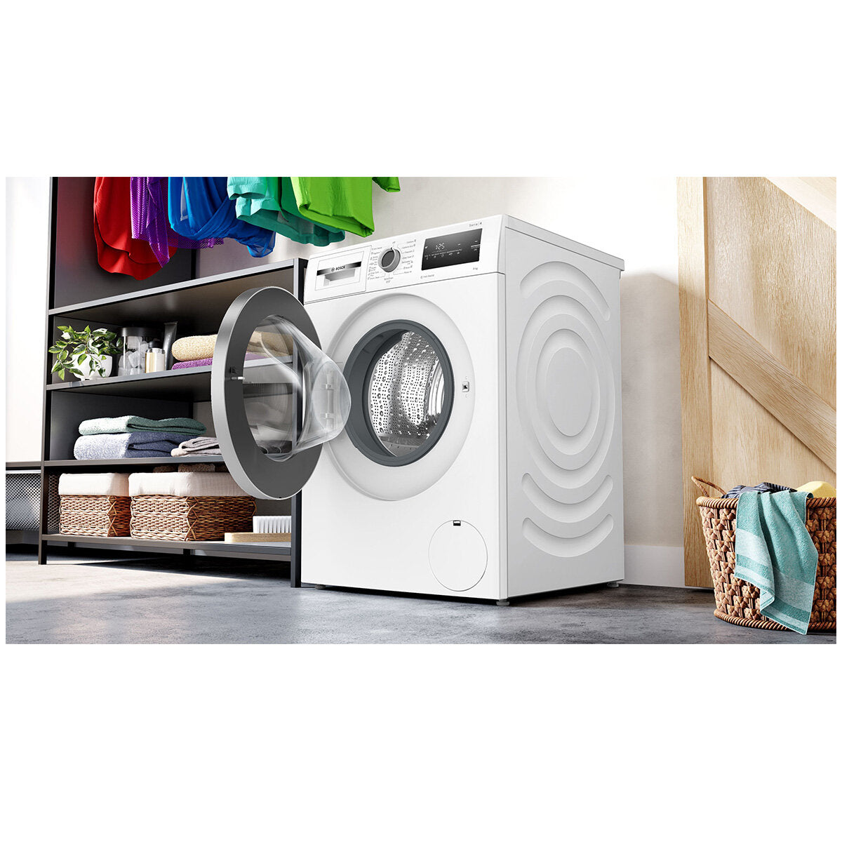 Bosch Series 4 9kg Front Load Washing Machine WAN24126AU - Energy Efficient & Quiet Laundry Appliance for Home & Apartment Use