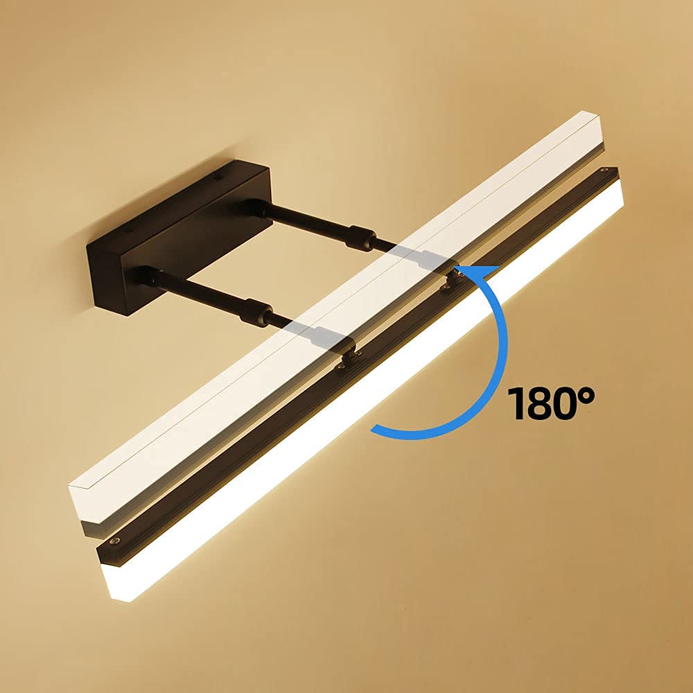 Modern LED Vanity Mirror Light - Adjustable Bathroom Wall Sconce Lighting Fixture for Makeup Mirror Cabinet, Dimmable Front Lamp with Warm White Light - Perfect for Home Decor, Spa-like Bathroom & Dressing Room Lighting