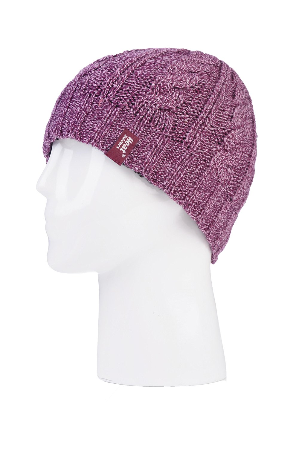 Heat Holders Women's Thermal Fleece Knit Winter Beanie Hat - 3.4 Tog Warm Fleece Lined Skull Cap for Cold Weather, Outdoor Activities & Winter Sports