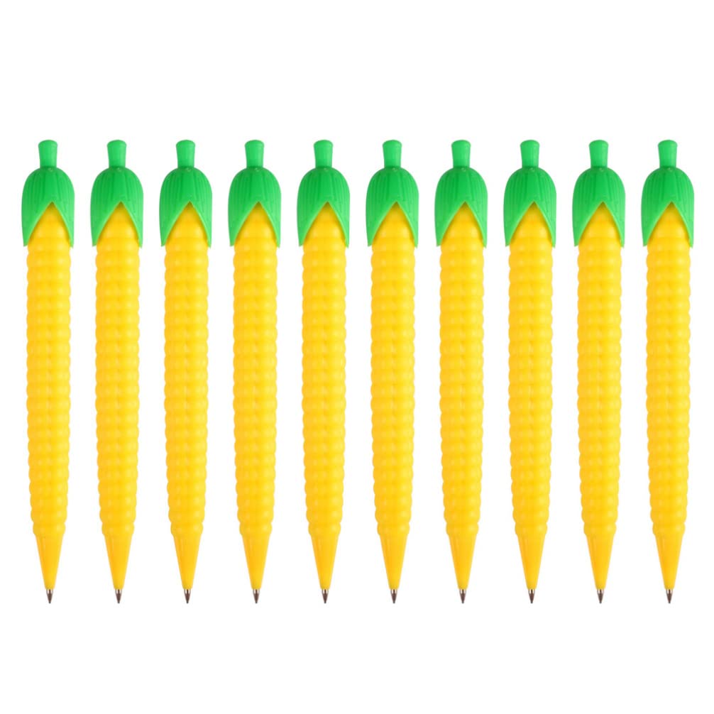 NUOBESTY 10-Piece Fake Corn Decor Set - Portable Multi-Function Sketching Pencils for Artists, Mechanical Press-Type Pencils, Plastic Pupil Household Fake Decorations - Perfect for Home Decor, Art Studios, and DIY Craft Projects
