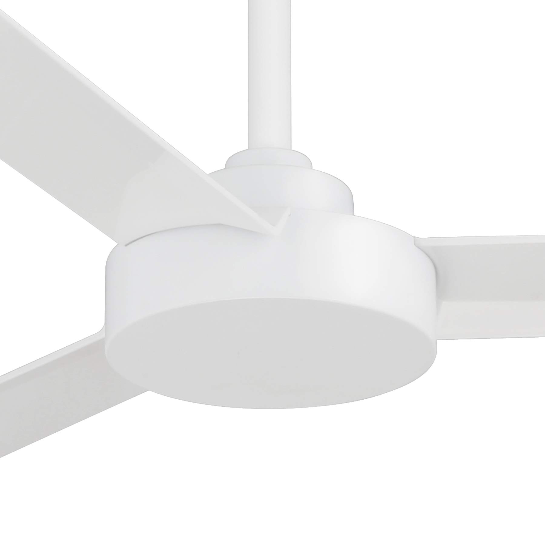 Minka Aire Roto 52 Inch White Ceiling Fan with Wall Control - Quiet Indoor Cooling for Bedroom, Living Room & Office Spaces