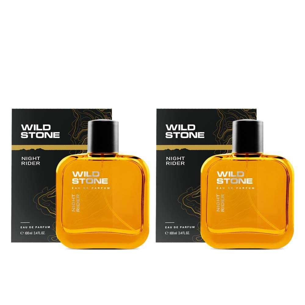 Wild Stone Night Rider EDP Premium Perfume for Men, 100ml - Long Lasting Eau De Parfum | Luxury Cologne with Captivating Fragrance | Bold & Masculine Scent | Perfect Gift for Him - Great for Date Nights, Office & Special Occasions