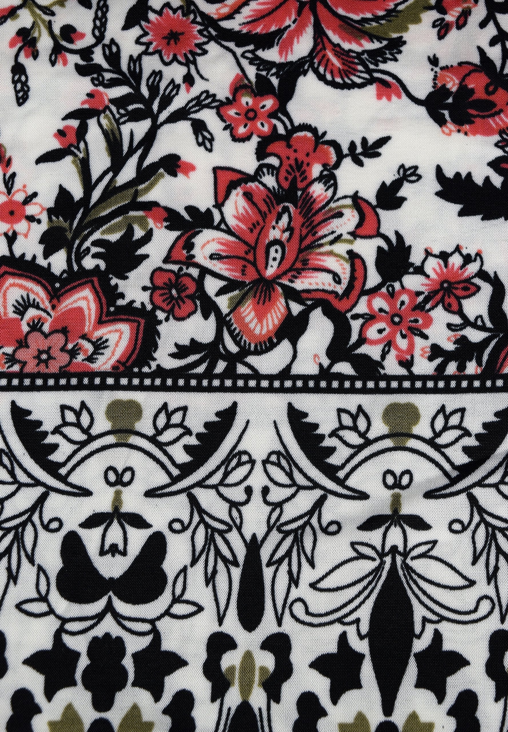 Tribal Vintage Boho Floral Print Summer Shift Dress - Women's Casual Boho Chic Dress for Beach, Vacation & Summer Outings
