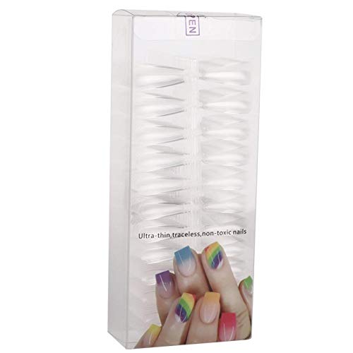 500pcs Transparent False Nail Tips - Full Cover Artificial Nails for Manicure & Nail Art | DIY Salon Quality Press On Nails for Home, Party & Special Occasions
