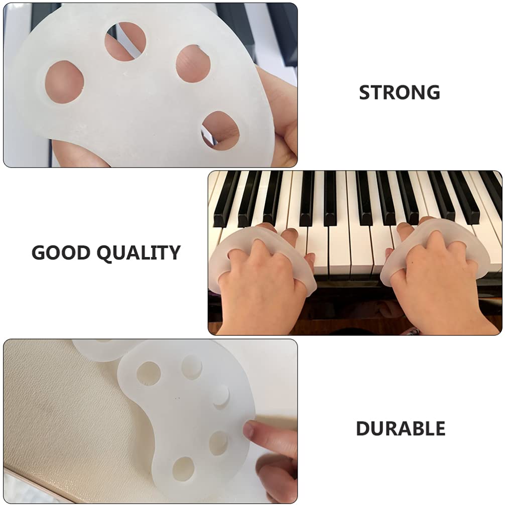 Milisten 2-Pack Finger Strengthener & Exercise Tool for Piano Players - Hand Grip Trainer for Musicians, Rock Climbers, Gamers & Rehabilitation Therapy
