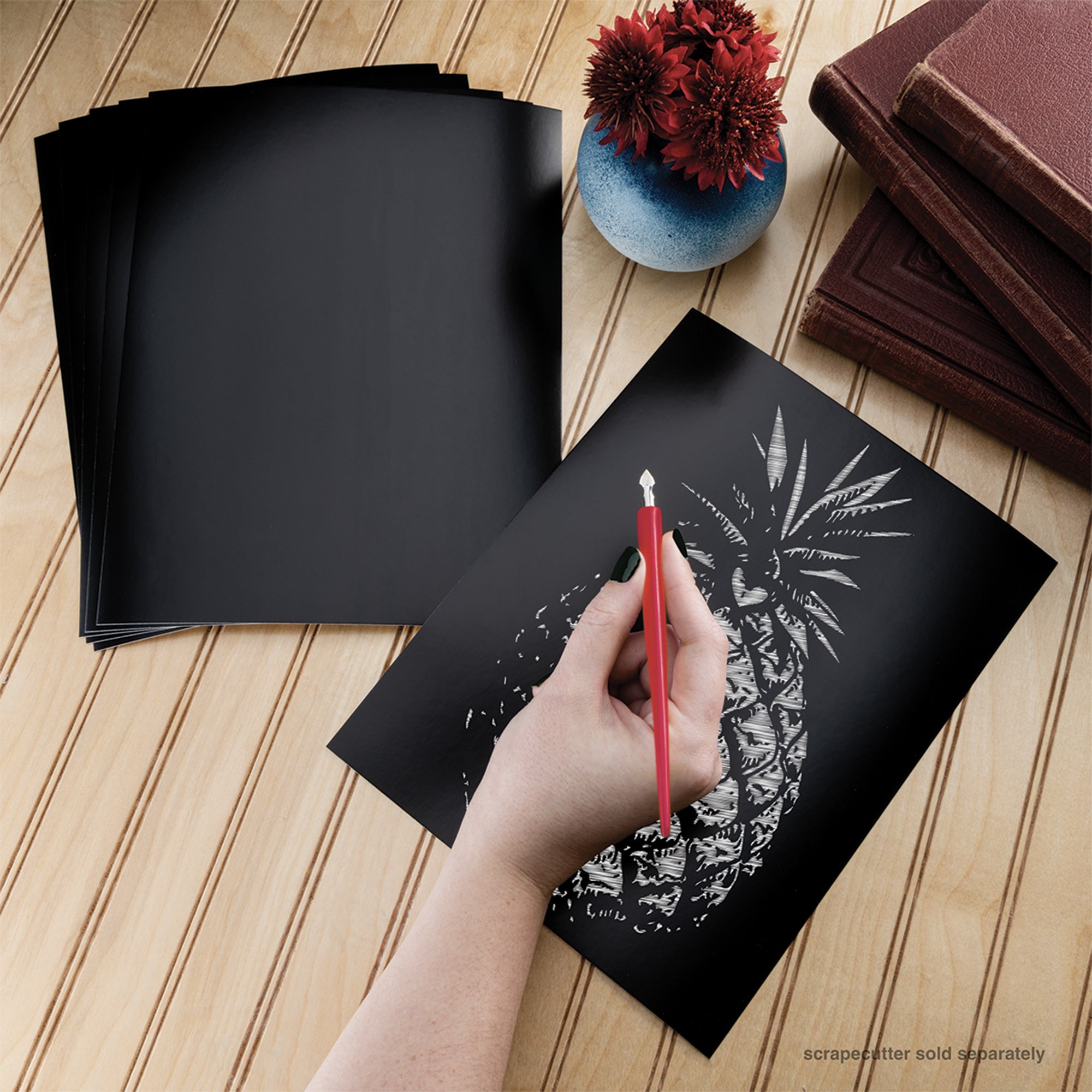 6 Pack Engraving Art Boards - Black & White Wooden Plaques for Laser Engraving, DIY Crafts, Home Decor & Personalized Gifts