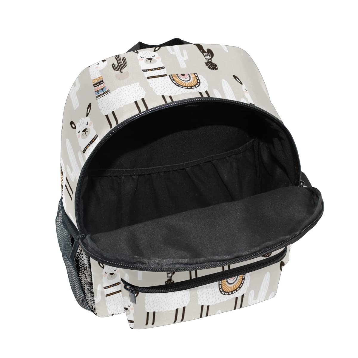 **Personalized Mini Cute Llama Toddler Backpack for Preschool - Custom Kids Backpack with Chest Strap, Daycare Toy Bag for Boys & Girls (10 x 4 x 12 Inches) - Perfect for School, Travel & Outdoor Adventures**