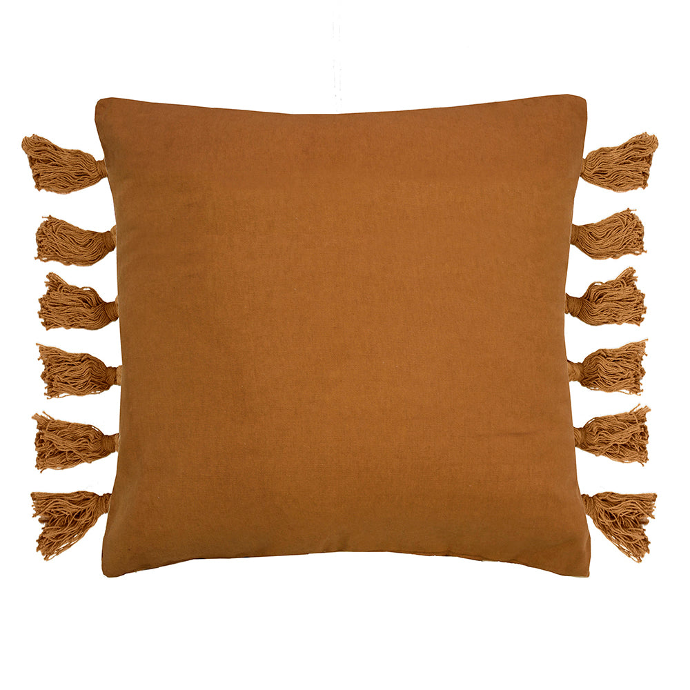 Lancelin SPICE Square Cushion 50 x 50cm - Premium Decorative Throw Pillow by Bambury | Perfect for Sofa, Bed & Home Decor