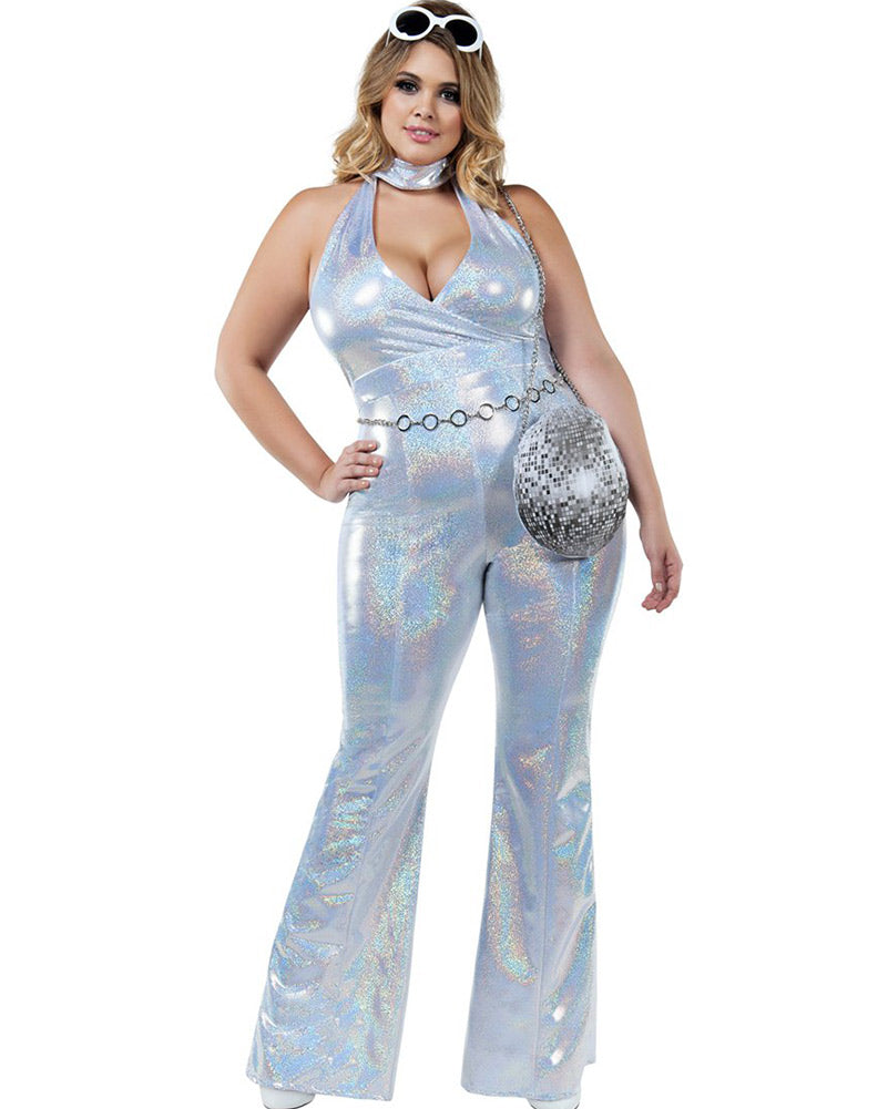 70s Disco Honey Deluxe Plus Size Women's Costume - Retro Disco Party Outfit for Halloween, Theme Parties & Dance Events