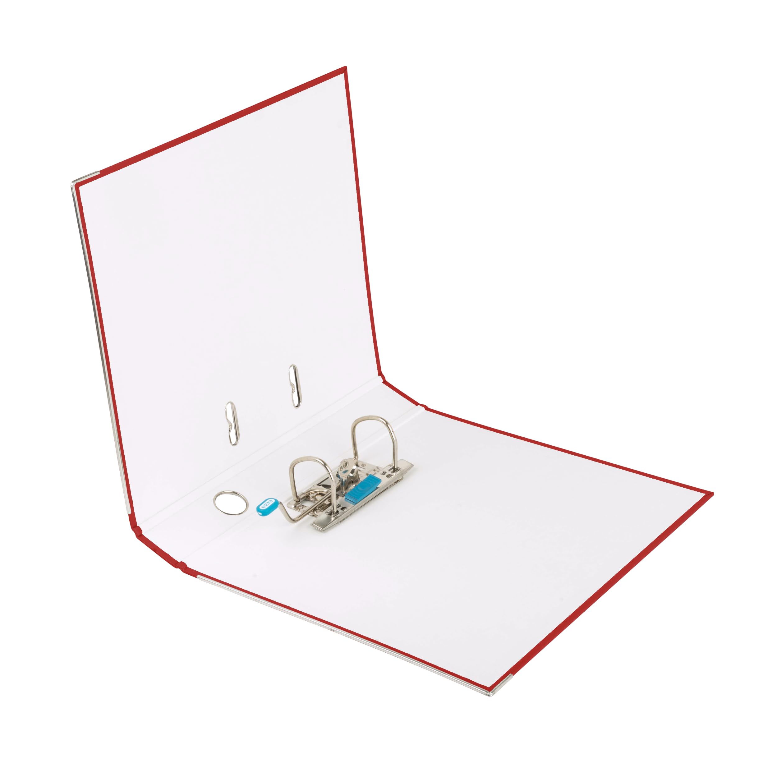 Elba Smart Pro Lever Arch File A4 - Wide Removable Spine Label, 3-Ring Binder for Office & School Organization (Red, 100202154) - Perfect for Document Storage, Filing Systems & Business Presentations