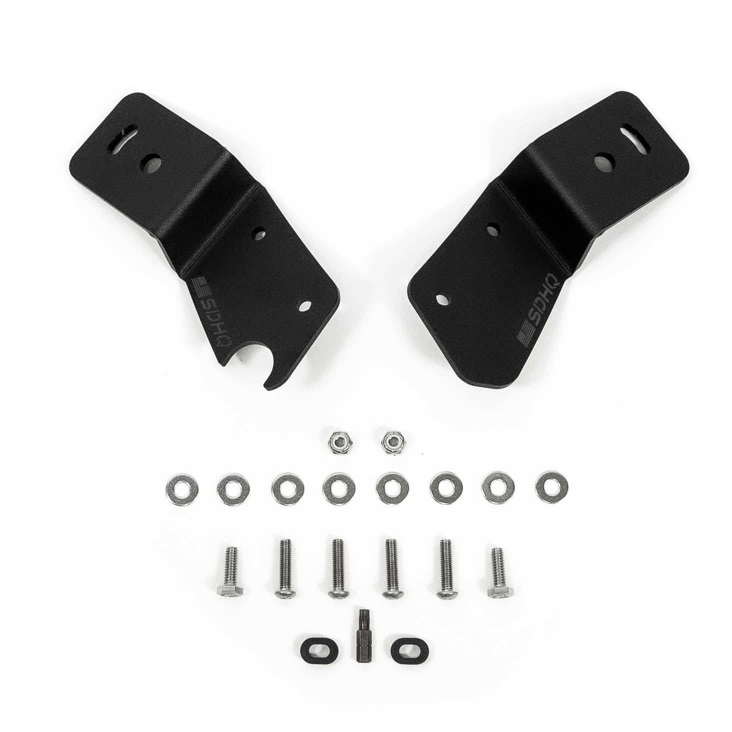 21-24 Ford Bronco & Bronco Raptor SDHQ Built A-Pillar Light Mounts | Off-Road LED Light Brackets | Perfect for Trail Riding, Overlanding & Night Driving