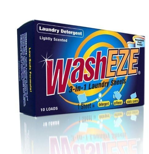 Eco-Friendly Laundry Detergent Sheets - 40 Loads | Light Scent All-in-One Solution with Fabric Softener, Stain Remover & Static Guard | Perfect for Travel, Apartments & Sensitive Skin