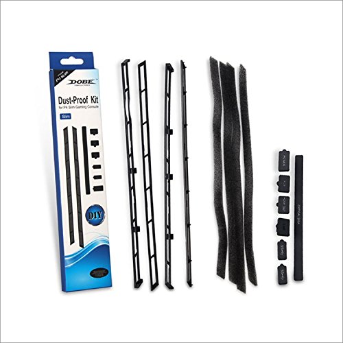 Dust Proof Cover Set for Sony PlayStation 4 Slim Console - Protective Skin for PS4 System | Perfect for Gaming Setup & Dust Protection at Home or Office
