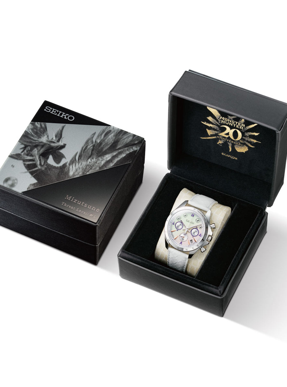 SEIKO × MONSTER HUNTER 20th Anniversary Limited Edition Watch - Japanese Made Automatic Timepiece for Collectors & Gamers | Perfect for Special Occasions, Gaming Events & Watch Enthusiasts