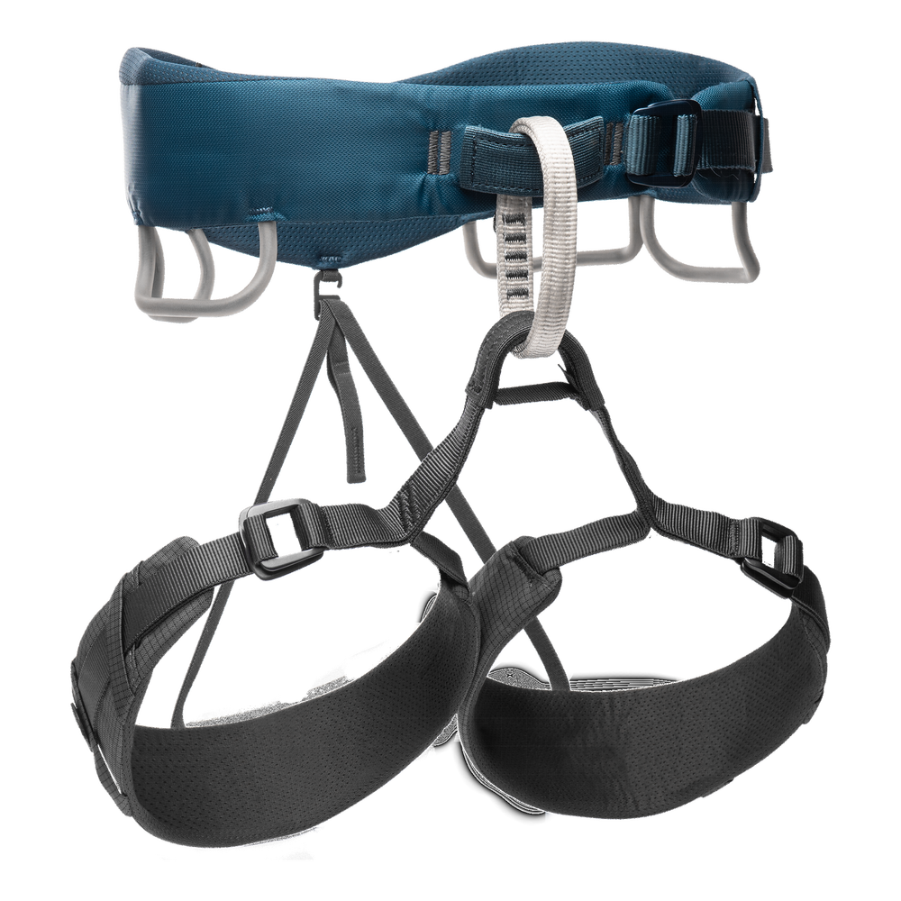 Black Diamond Momentum 3S Harness for Men - Rock Climbing Gear & Mountaineering Equipment - Perfect for Indoor Climbing Gyms & Outdoor Adventures