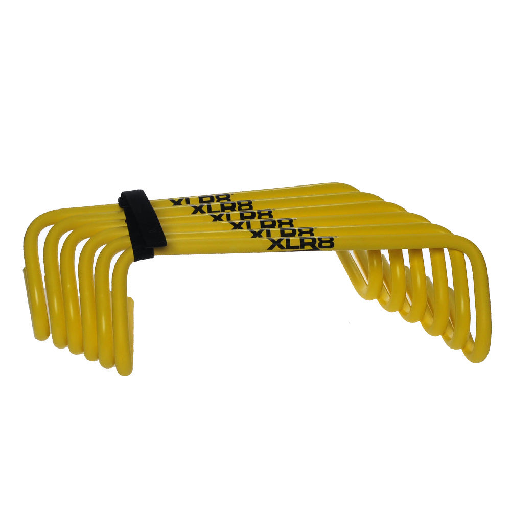 XLR8 Quicken Micro Hurdles 15cm - Speed Training Agility Hurdles for Track & Field, Soccer, Football, and Fitness Workouts - Perfect for Athletes and Coaches