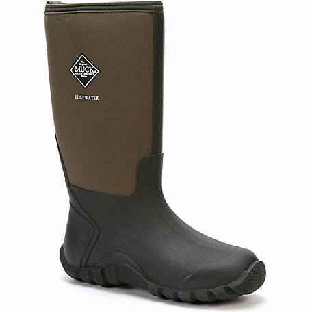 Muck Boot Edgewater II Waterproof Rubber Boots for Men & Women – Outdoor Hunting, Fishing, Farming & Gardening Slip-Resistant Shoes