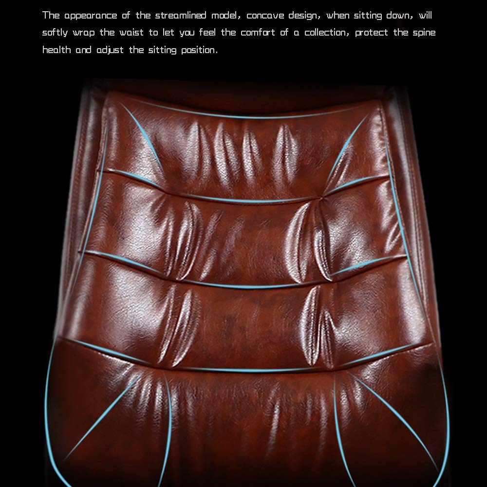 Ergonomic High Back PU Leather Gaming Chair with Footrest & Reclining - Racing Style Office Computer Desk Chair for Home, Office & Meeting Rooms (Brown) - Perfect for Long Gaming Sessions & Work From Home Comfort