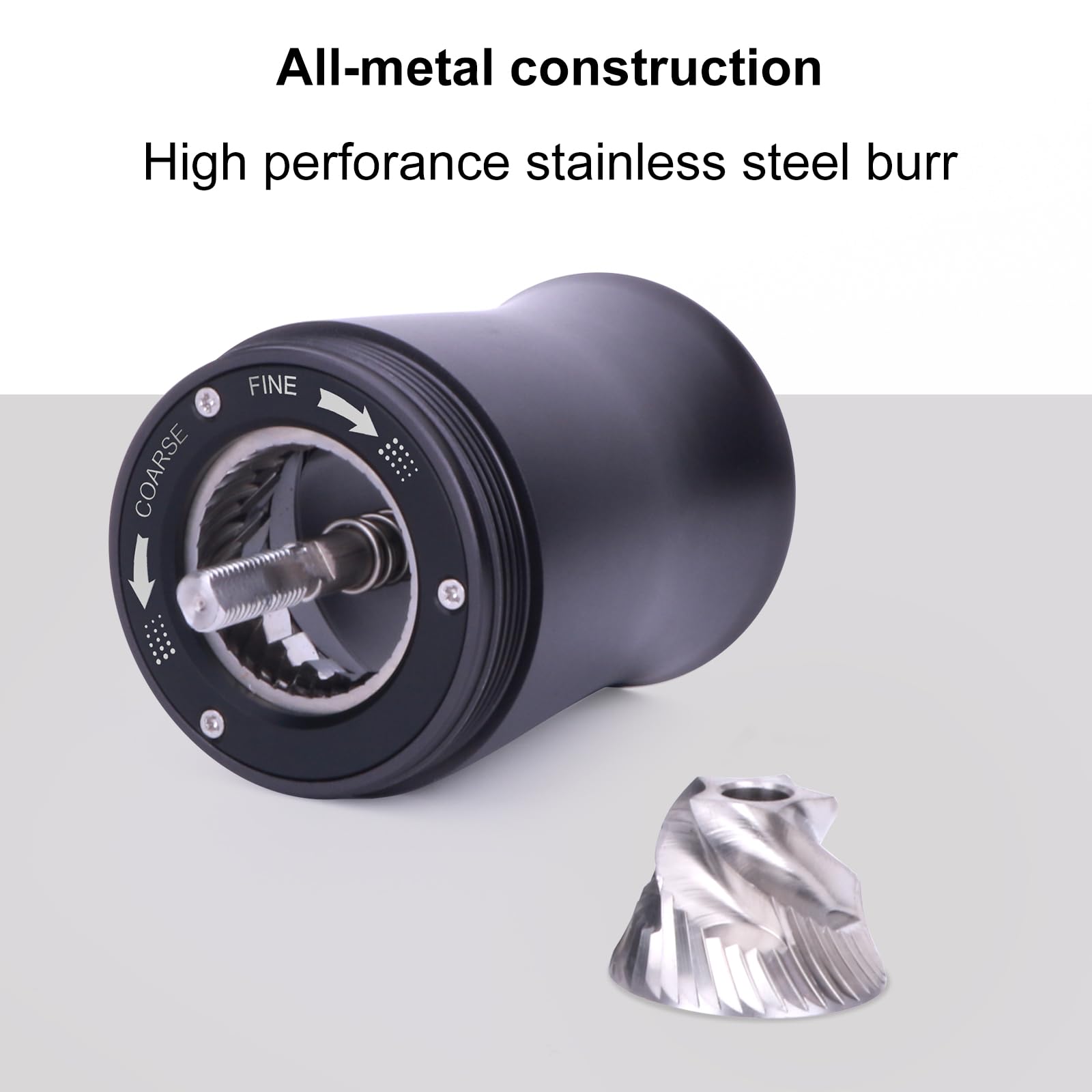 Premium Manual Coffee Grinder - Foldable Stainless Steel Hand Crank Coffee Bean Mill with Adjustable Ceramic Burr for Espresso, French Press & Pour Over - Perfect for Home, Camping, Travel & Gifts - Compact & Portable Coffee Accessory for Coffee Lovers