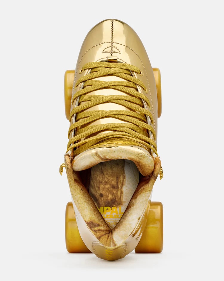 Impala Rollerskates for Women - Marawa Gold Quad Skates with Light-Up Wheels | Outdoor & Indoor Skating, Rink, Park, Fitness & Fun Activities