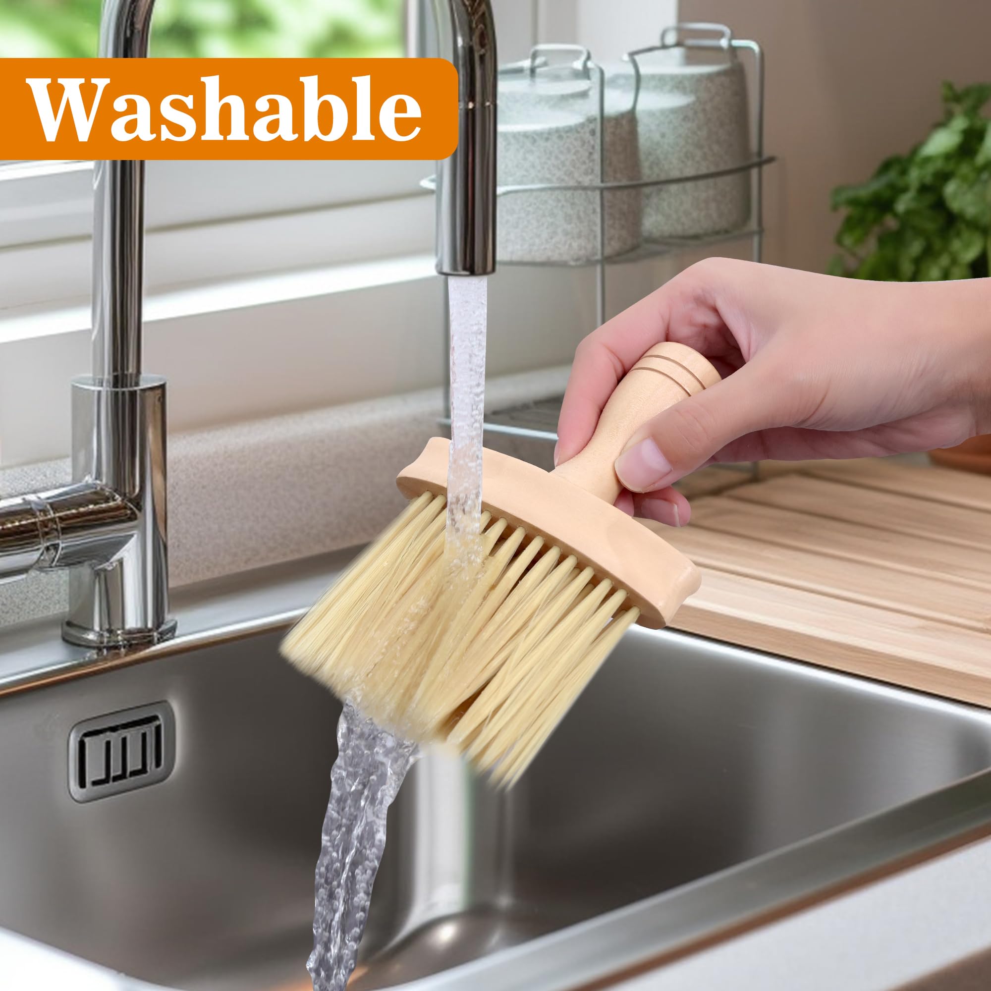 Wooden Keyboard Brush - Premium Cleaning Tool for Computer, Laptop, PC, and Car Detailing | Perfect for Office, Home, and Travel Use