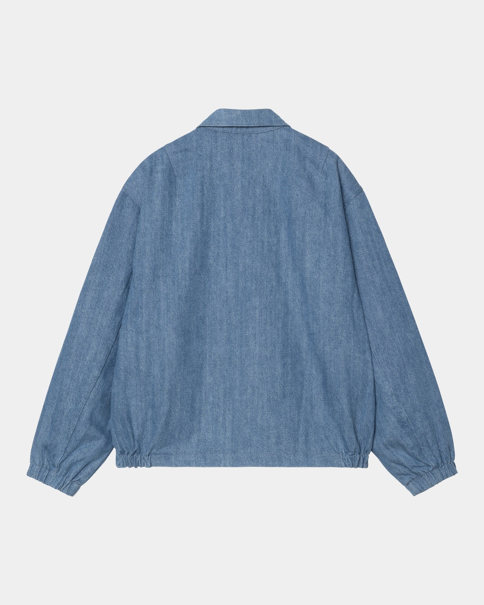 Hudson Reversible Jacket for Men & Women - Blue Stone Washed Denim with Heart Pinstripe Design | Lightweight Water-Resistant Outerwear for Fall, Winter & Spring | Perfect for Casual Outings, Travel & Outdoor Activities