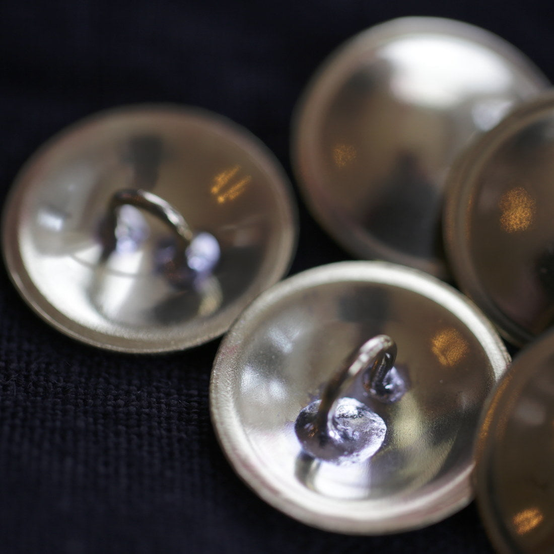 High-Quality Brass Buttons - Large & Small Size 5-Pack for Sewing, Crafts & DIY Clothing Projects