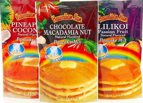 Hawaiian Sun Pancake Mix Variety Pack - 6 oz (12 Pack) - Delicious Breakfast & Brunch for Families, Camping & Quick Meals