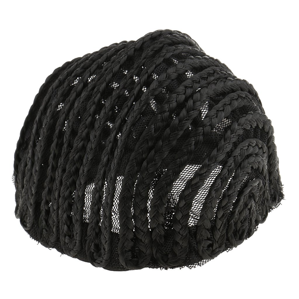 Professional Adjustable Breathable Mesh Wig Cap for Cornrows - Soft & Comfortable Black Hair Net for Home, Salon & Protective Styling