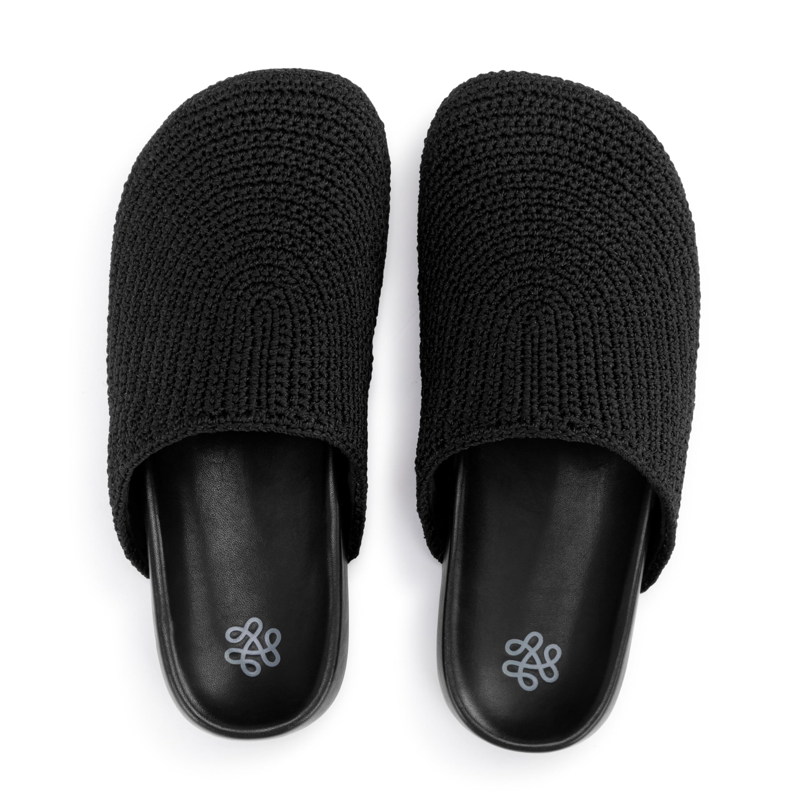 The Sak Bolinas Crochet & Leather Slip-On Clogs for Women - Comfortable Handmade Shoes for Casual Wear, Beach, and Home Use