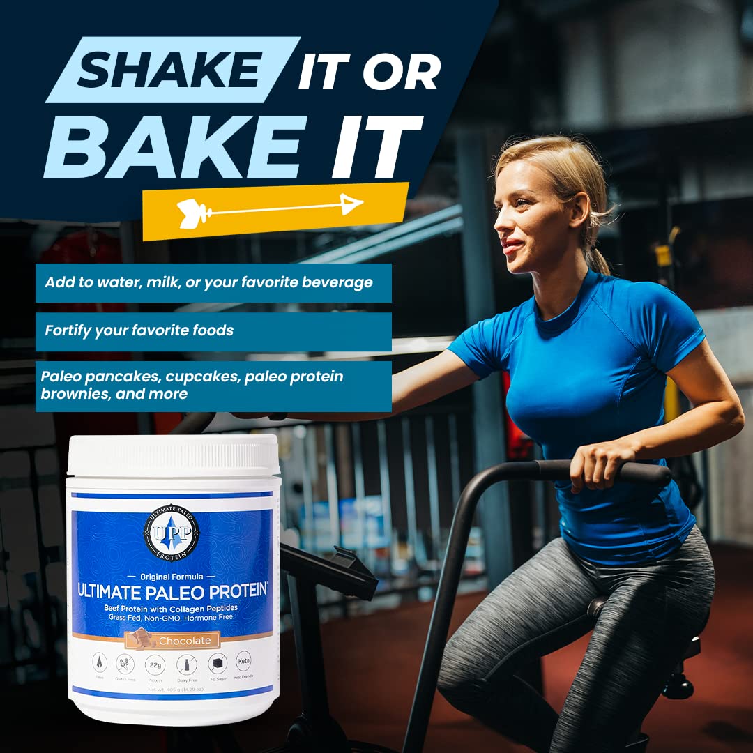 Premium Grass-Fed Beef Protein Powder with Collagen Peptides | Paleo, Keto & Gluten Free | No Artificial Sweeteners or Preservatives | Chocolate Flavor (15 Servings) - Ideal for Post-Workout Recovery, Weight Management & Healthy Lifestyle