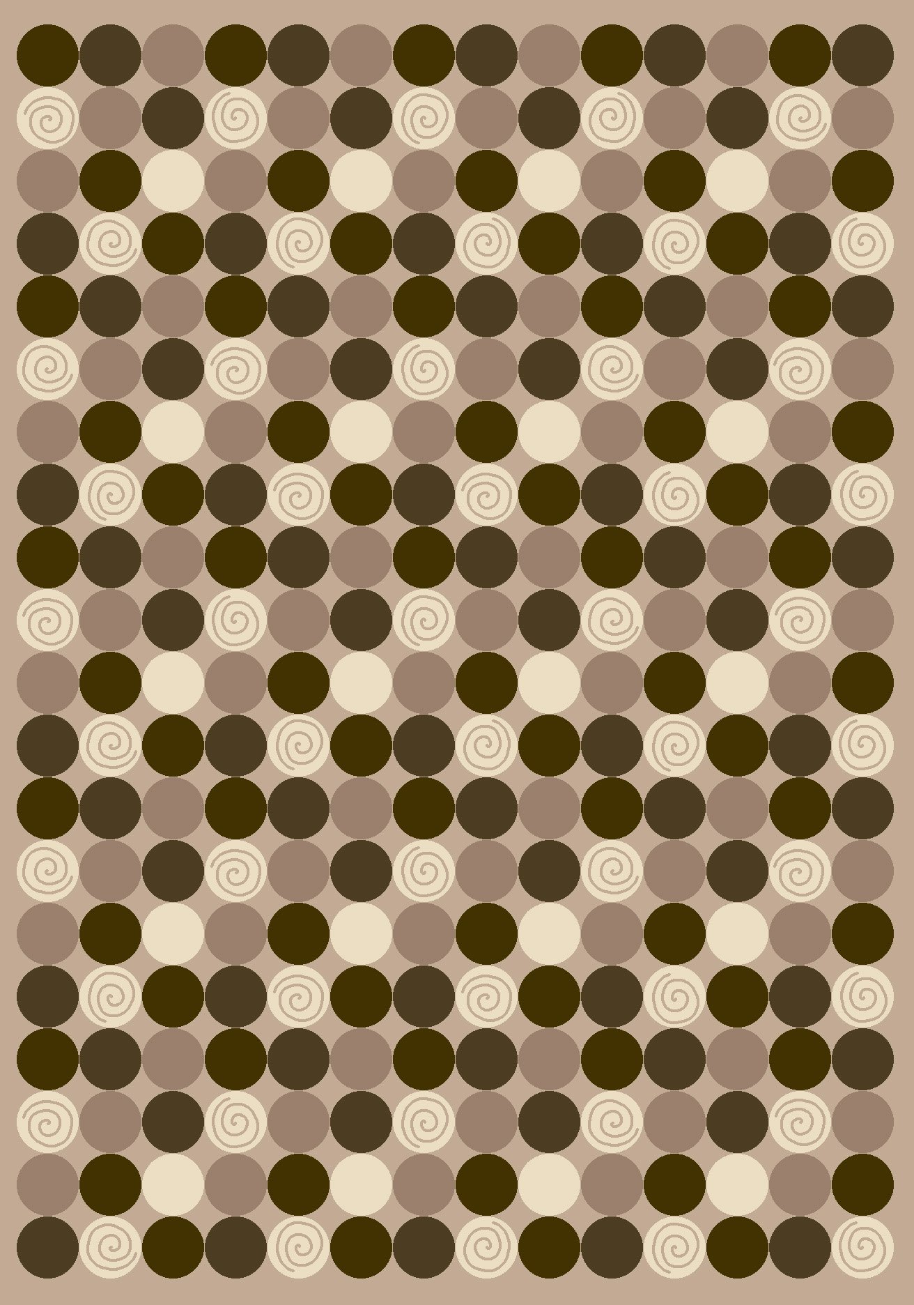 Milliken Innovations Collection Da T Da Round Area Rug 7'7