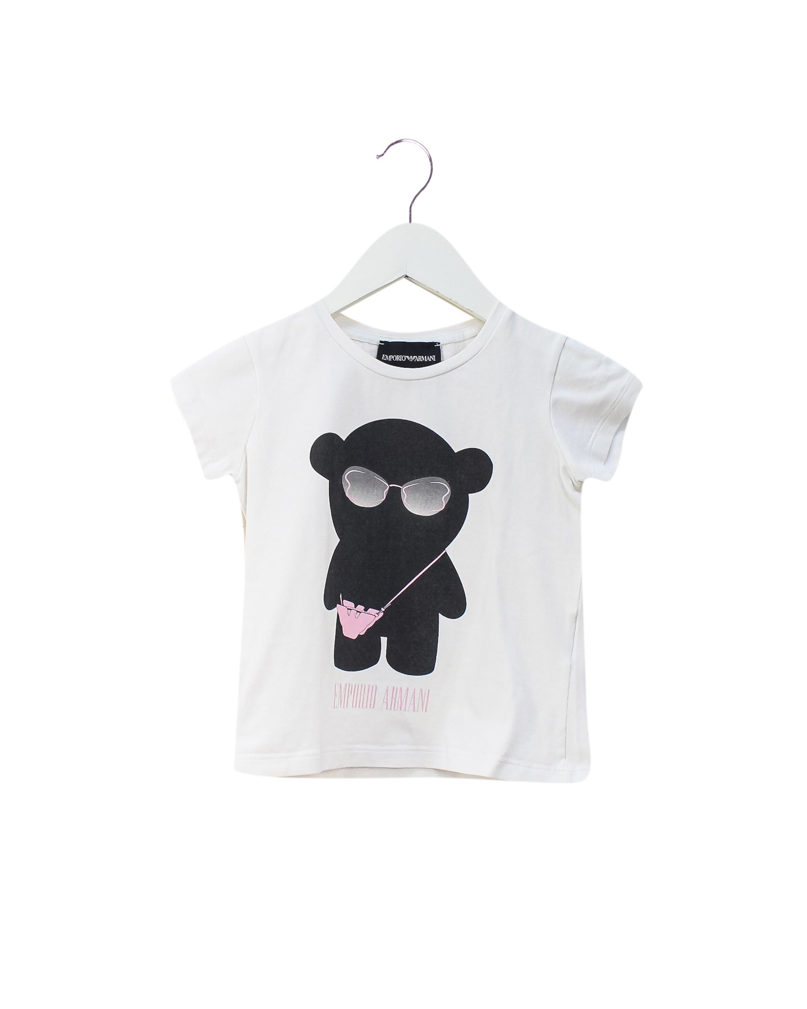 Armani Kids Short Sleeve T-Shirt for Boys 4T - Soft Cotton Casual Tee for Playdates, School & Everyday Wear