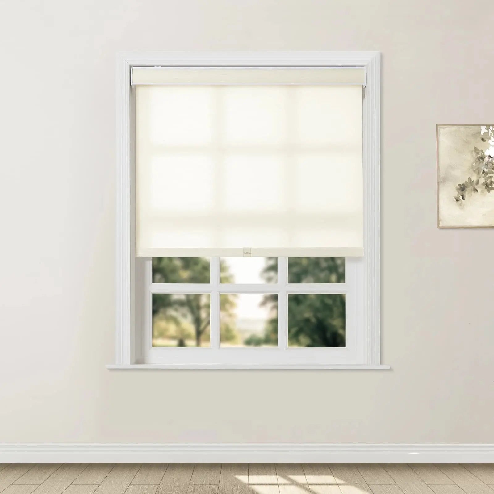 Alvin Boutique Blackout Cordless Roller Shades - Light Blocking Window Coverings for Bedroom, Nursery & Home Office