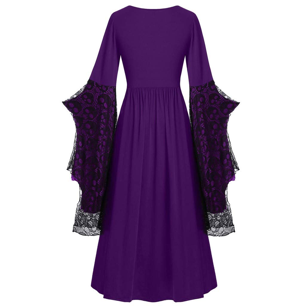 Plus Size Women's Bell Sleeve Lace Dress - Fashionable Summer Sleeveless Dress for Curvy Women | Perfect for Beach Vacations, Date Nights & Special Occasions