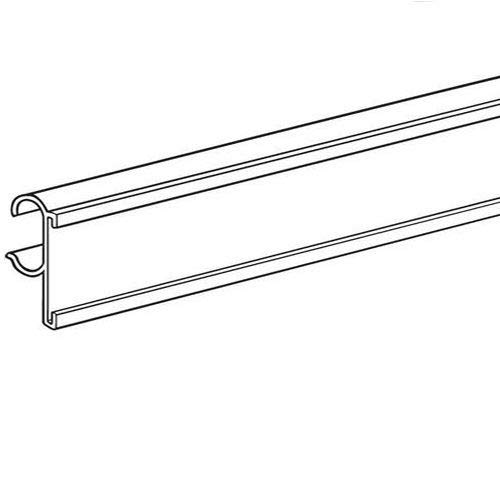20 Pack Black Refrigerator Double Wire Shelf Ticket & Label Holder - UPC Data Channel Strip for Retail Stores & Supermarkets