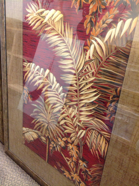 36 x 48 Tropical Palm Leaf Wall Art - Large Canvas Print for Beach House Decor, Living Room, Bedroom & Office - Nature Inspired Home Staging