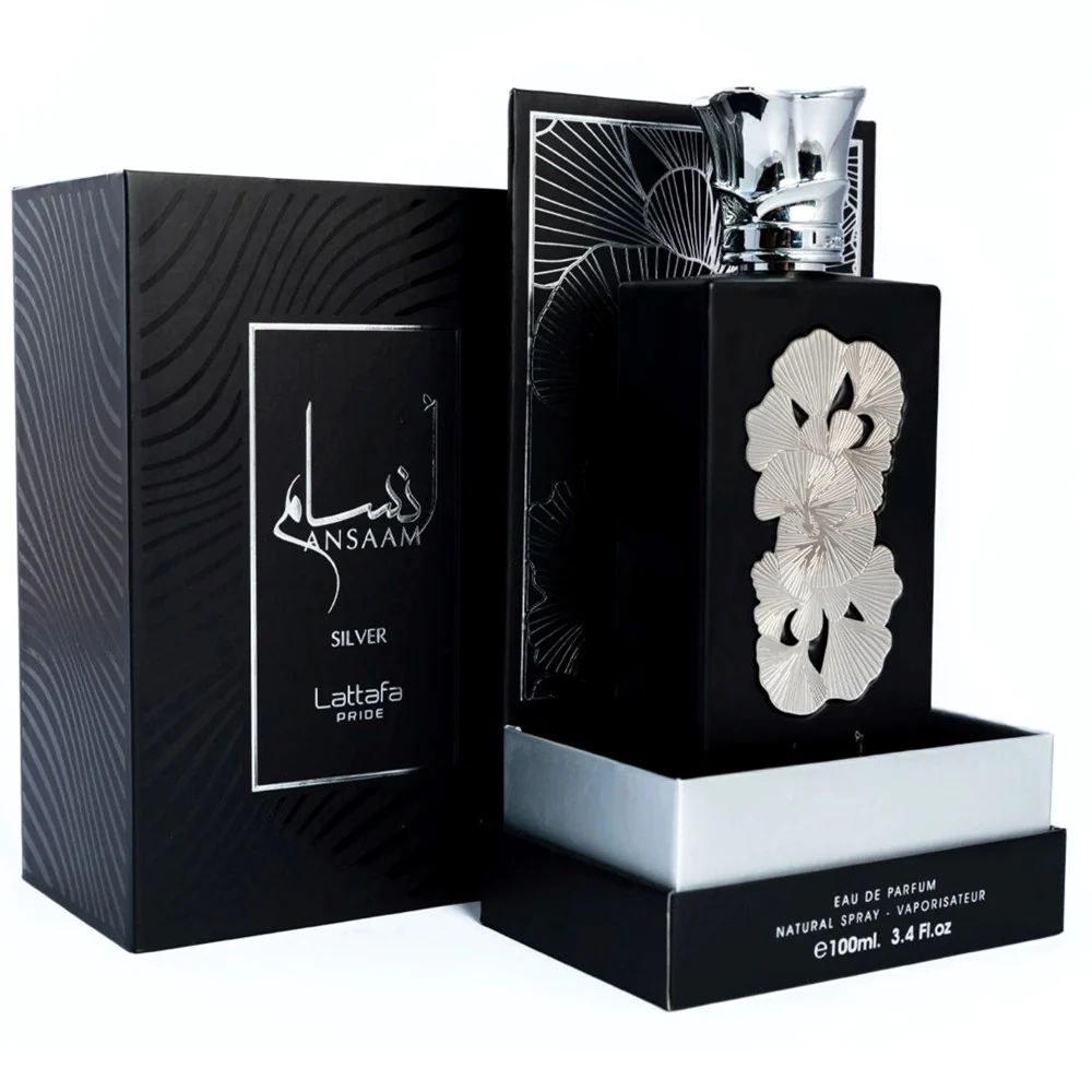 Ansaam Silver EDP by Lattafa Pride - 100ml Luxury Perfume for Women | Long-Lasting Fragrance for Date Night & Special Occasions