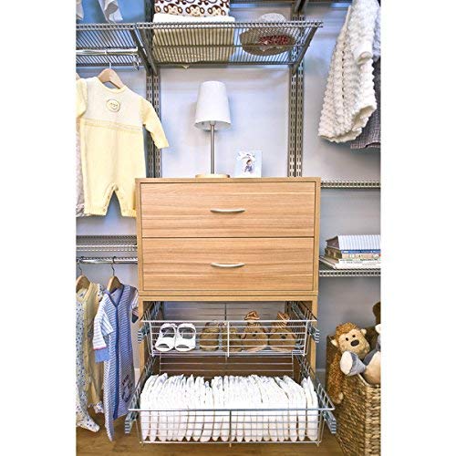 FreedomRail 6-Inch Chrome Wire Basket for OBox Storage System - Perfect for Kitchen, Bathroom & Closet Organization
