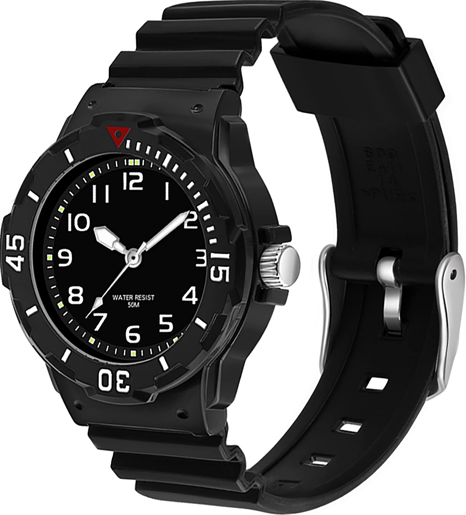 Stylish Nurse Watches for Women - 5ATM Waterproof Analog Quartz Wristwatch with Easy-to-Read Face in White, Pink, Black & Green | Perfect for Healthcare Professionals, Nurses & Medical Students