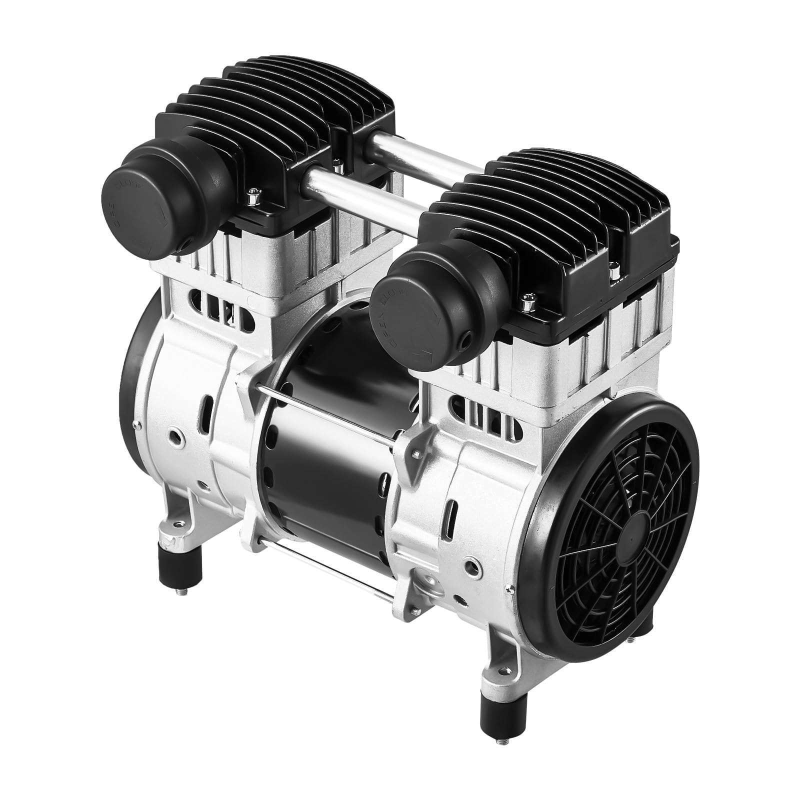 VEVOR 2HP Oil-Free Air Compressor Pump - 5.2CFM @ 90PSI, Max 145PSI Pressure, 78dB Ultra Quiet Motor for Auto Repair, Tire Inflation, Spray Painting & Woodworking | Portable Air Compressor for Garage, DIY Projects & Home Use