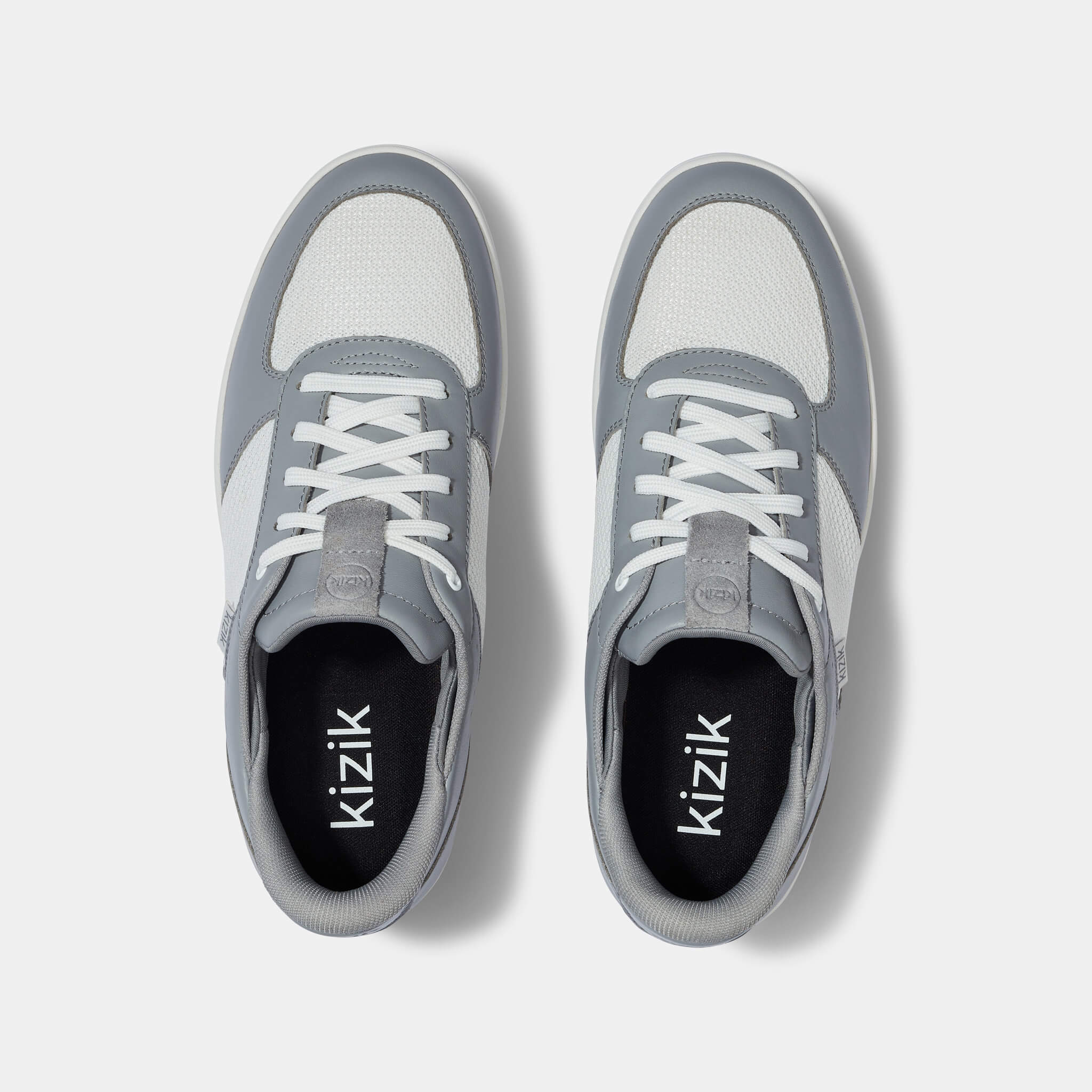 Men's Oslo Sneakers - White & Alloy Colorway | Comfortable Casual Shoes for Walking, Running & Everyday Wear