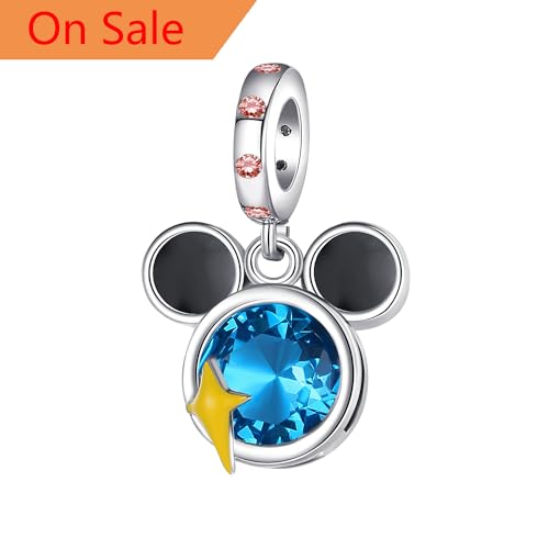 Blue D mouse dangle (sale)