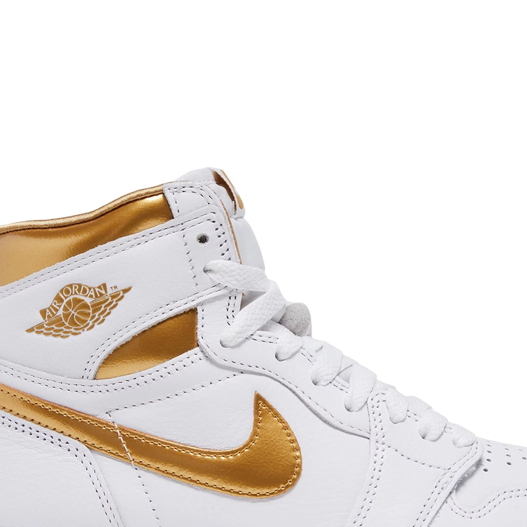 Air Jordan 1 High OG 'Metallic Gold' Women's Sneakers (2024) - Retro Basketball Shoes for Women, Fashion Streetwear & Gym Workout