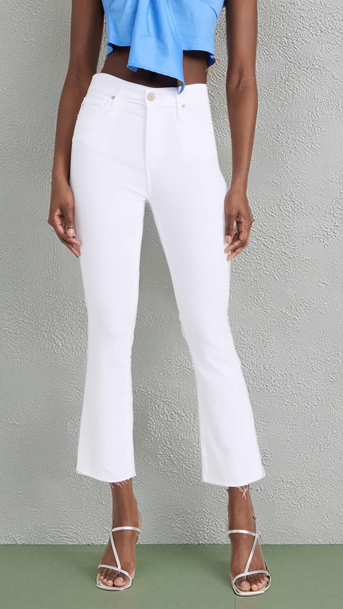 AG Adriano Goldschmied Women's Farrah Boot Crop Jeans - High Waisted Stretch Denim for Casual & Night Out | Perfect with Boots & Heels