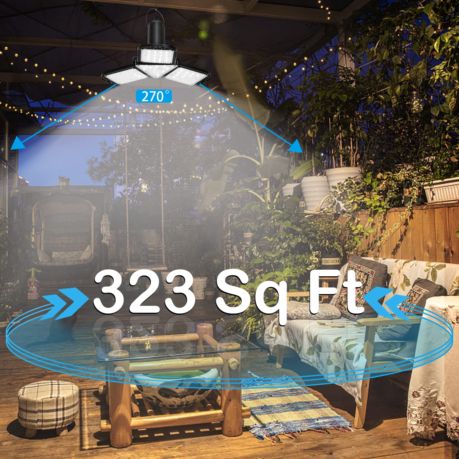 120 LED Solar Shed Light with Motion Sensor & Remote Control - 1200LM Waterproof Pendant Light for Indoor/Outdoor Use in Shed, Barn, Gazebo, Garage, Home - Perfect for Nighttime Security & Energy-Efficient Lighting