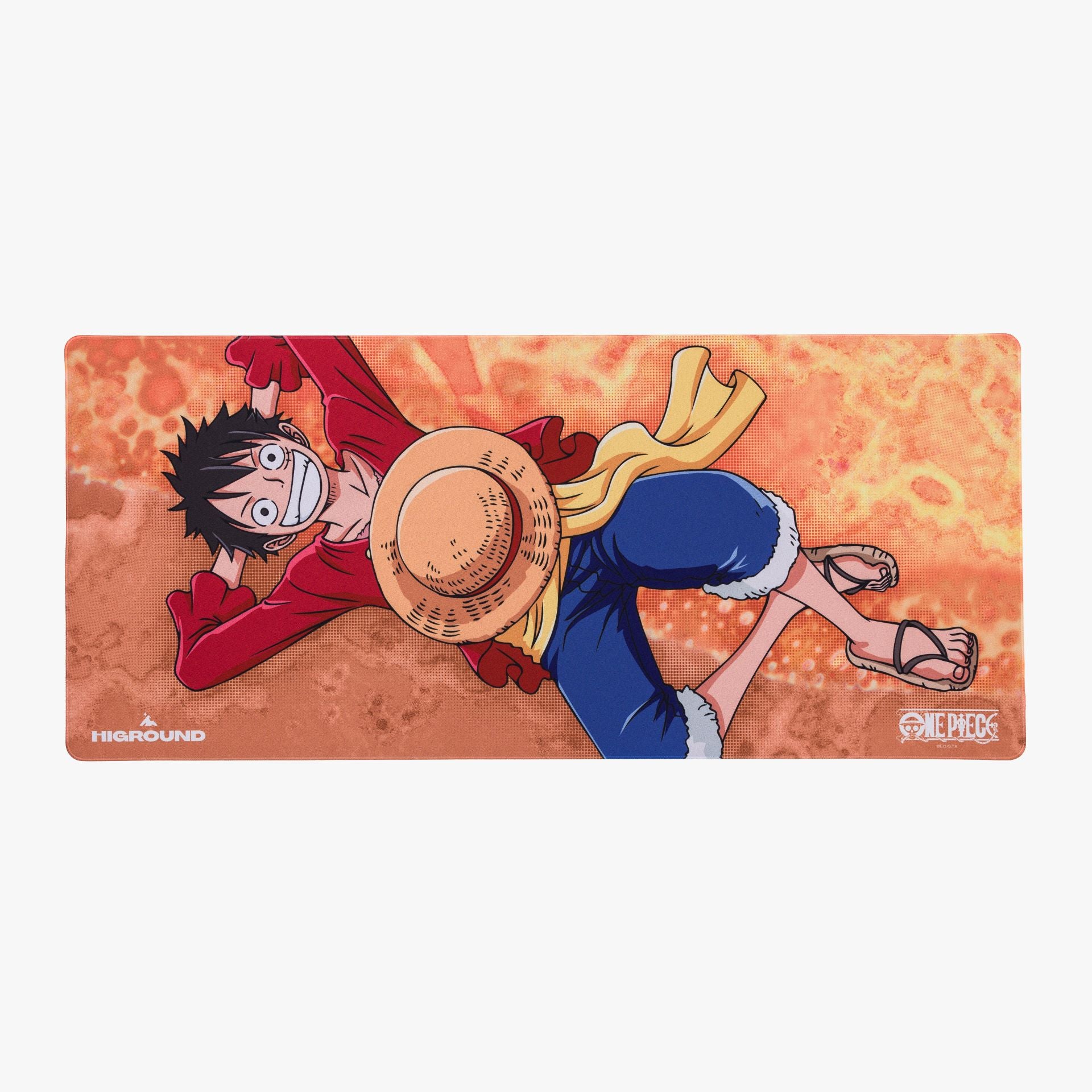 One Piece x HG Extra Large Mousepad - Luffy Beach Design | Anime Gaming Mouse Pad for PC & Laptop | Perfect for Gamers, Office & Home Use
