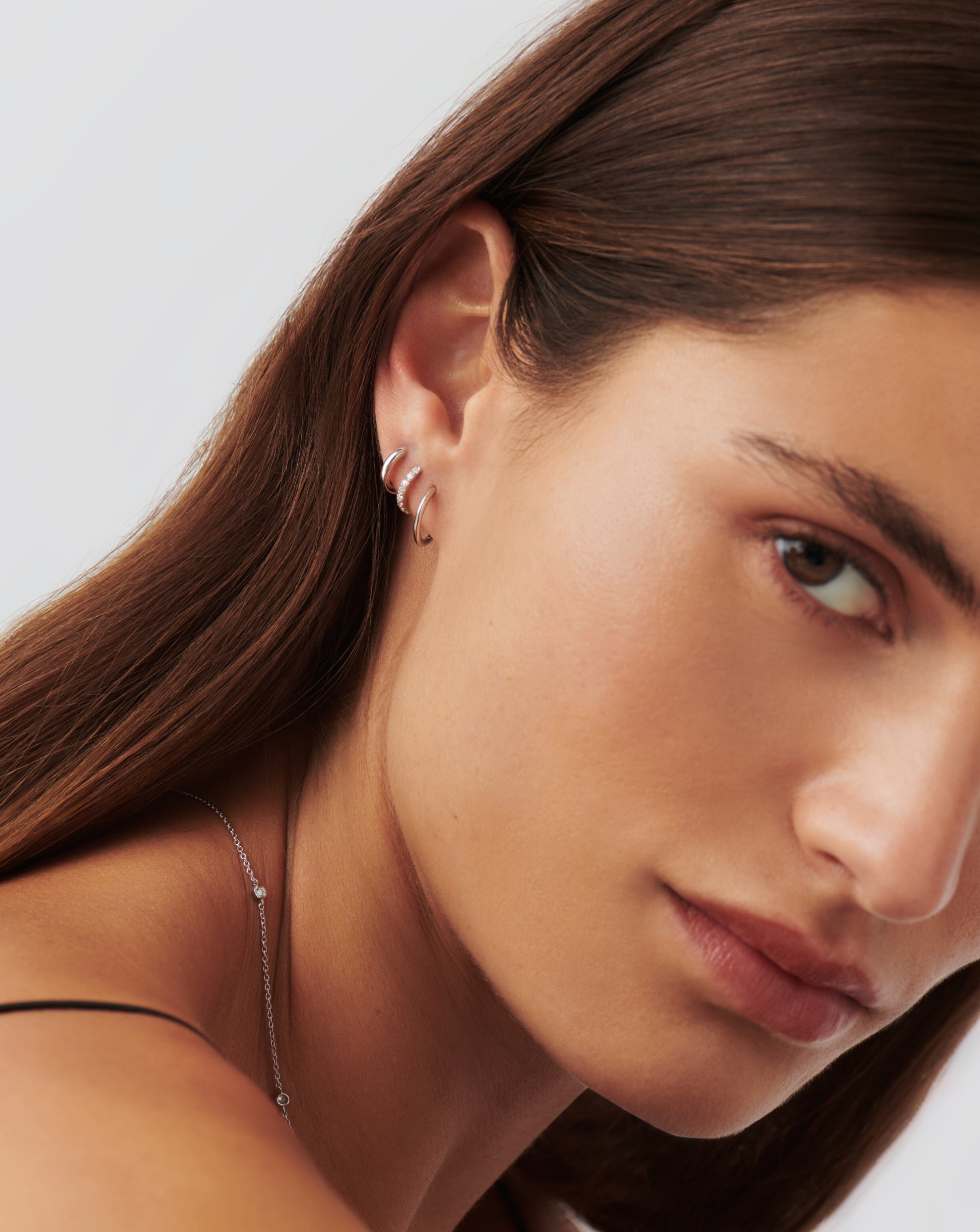 14k White Gold Huggie Hoop Earrings - Dainty Minimalist Huggies for Women - Perfect for Everyday Wear, Gifts & Special Occasions
