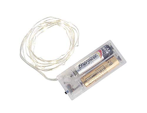 Kikkerland LED 6ft Fairy String Lights - Battery Operated for Bedroom, Party & Outdoor Decor