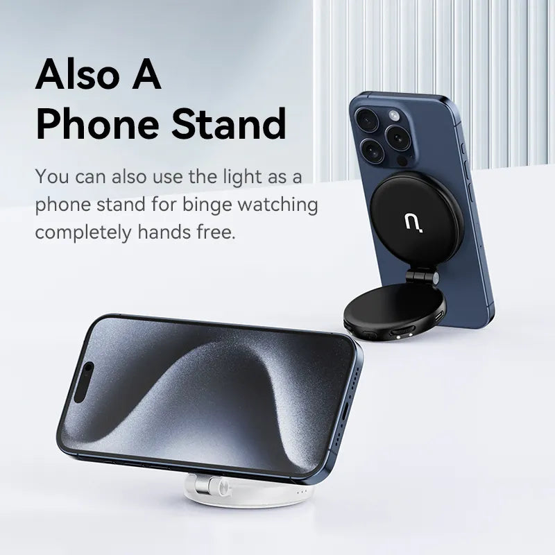 Ulanzi LM19 MagSafe LED Selfie Ring Light with Adjustable Brightness - Perfect for iPhone Photography, YouTube Videos & TikTok Content Creation
